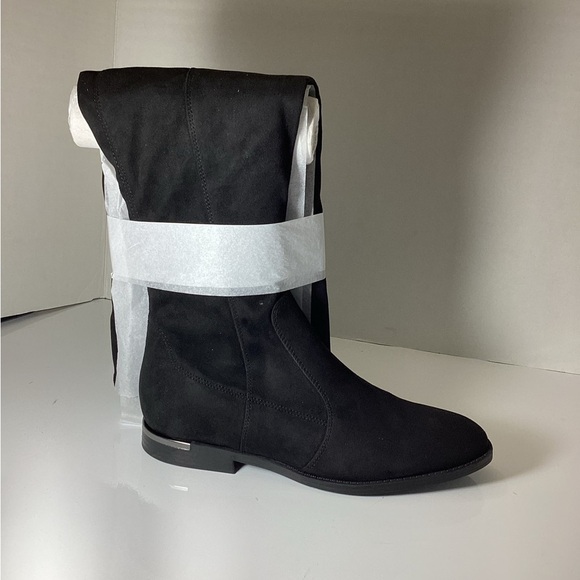 MARC FISHER MLALEEA BOOTS Black Suede Women's Boots - Picture 1 of 4